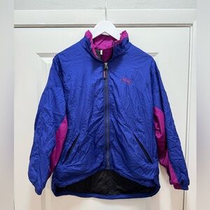 Vintage Brooks Jacket Blue Purple GoreTex Windbreaker Rain Vented